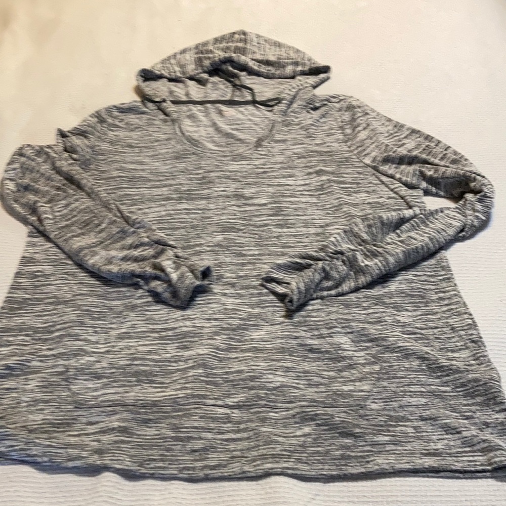 Ladies long sleeve light weight hoodie type